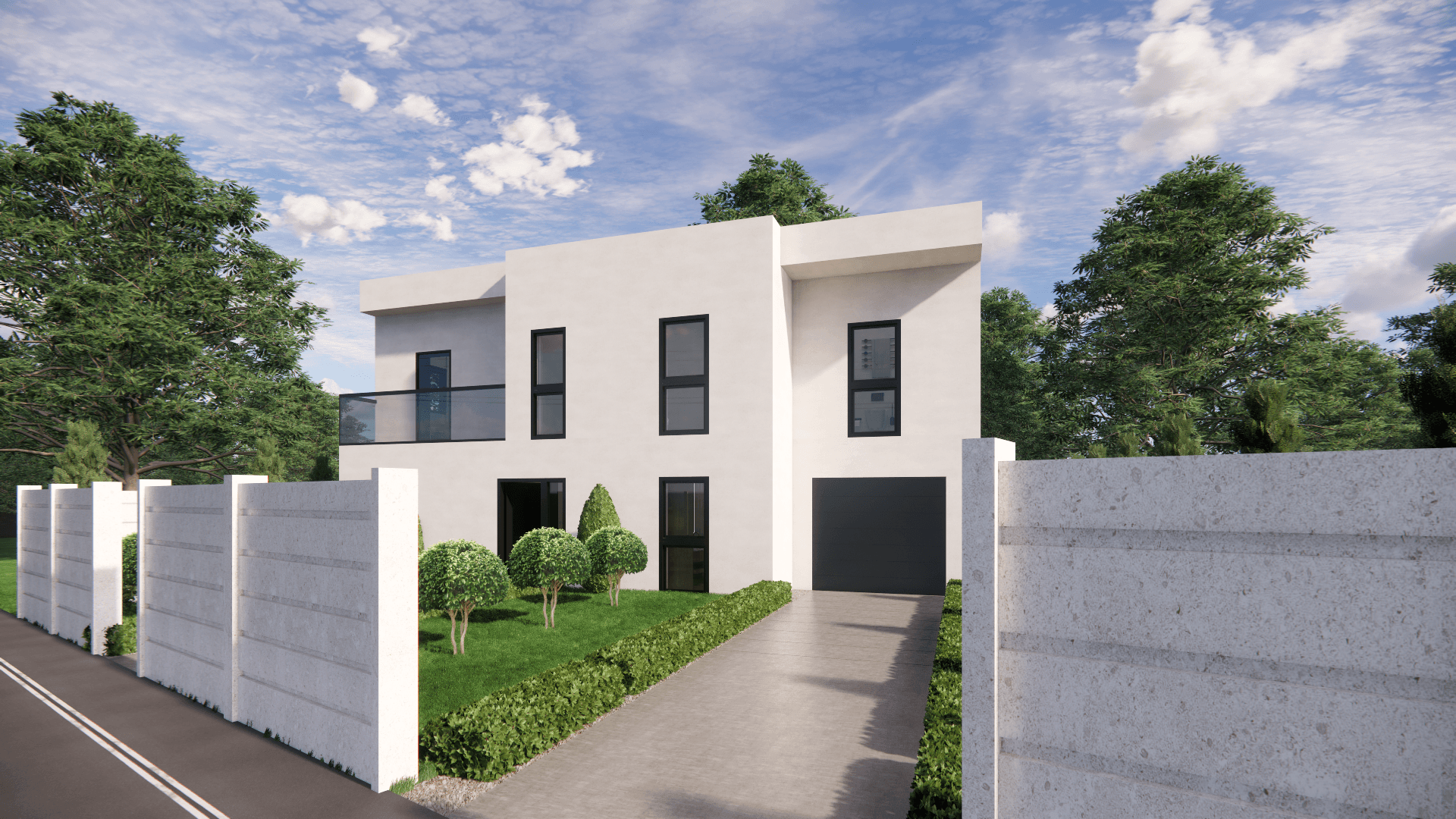 Josef-Schwarz-Straße 80C, Außenansicht, Eingang mit Garten