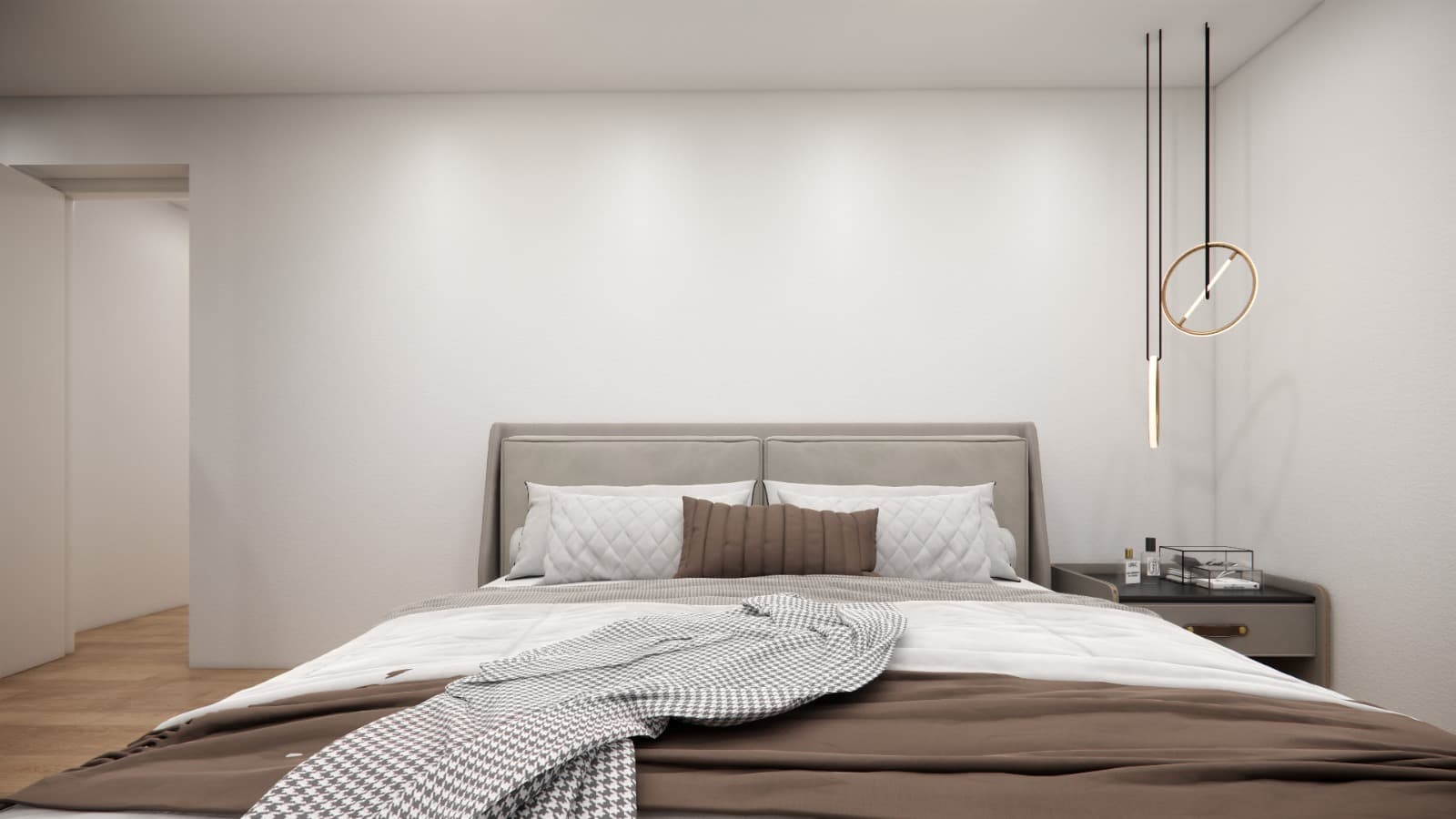Josef-Schwarz-Straße 80D, Schlafzimmer, Blick zum Bett